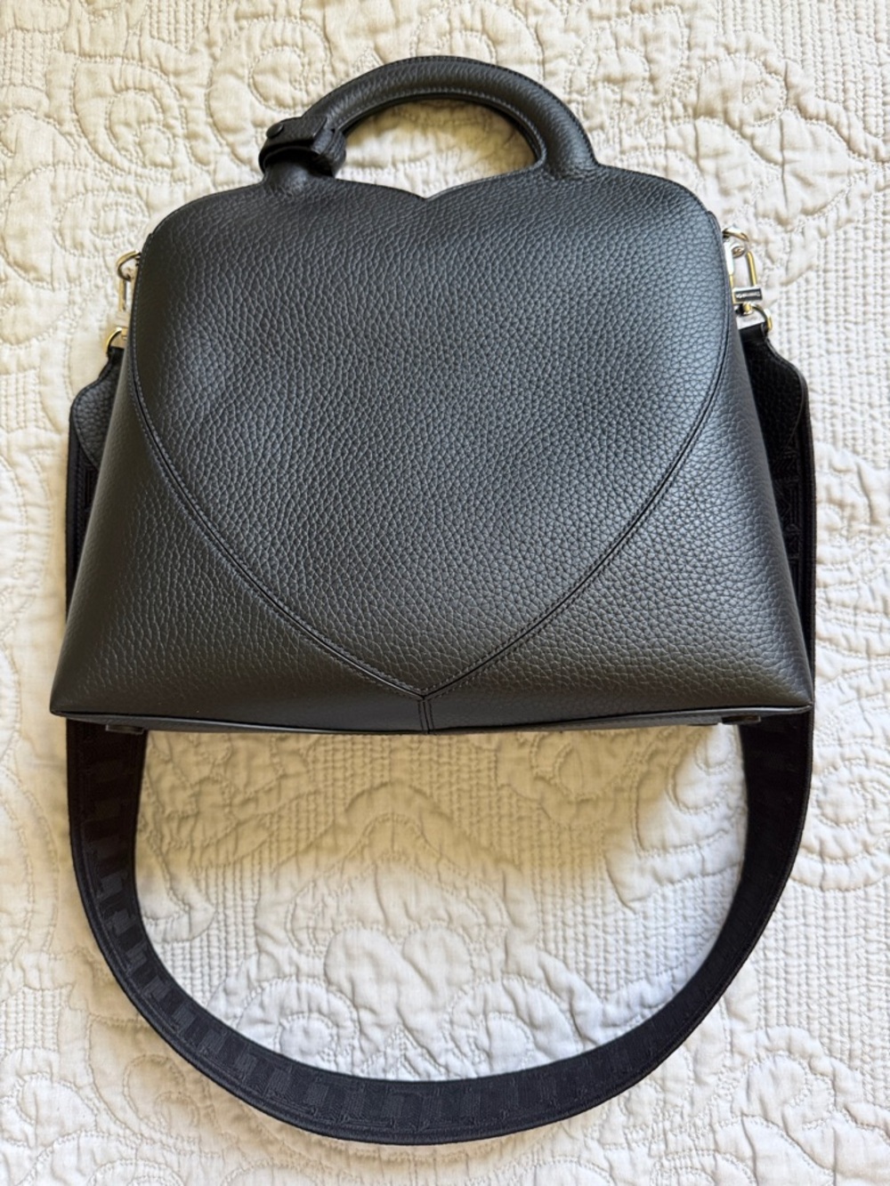 NWT TIFFANY & CO Black Taurillon Leather RTT Return To Tiffany Tote Bag - Picture 6 of 15